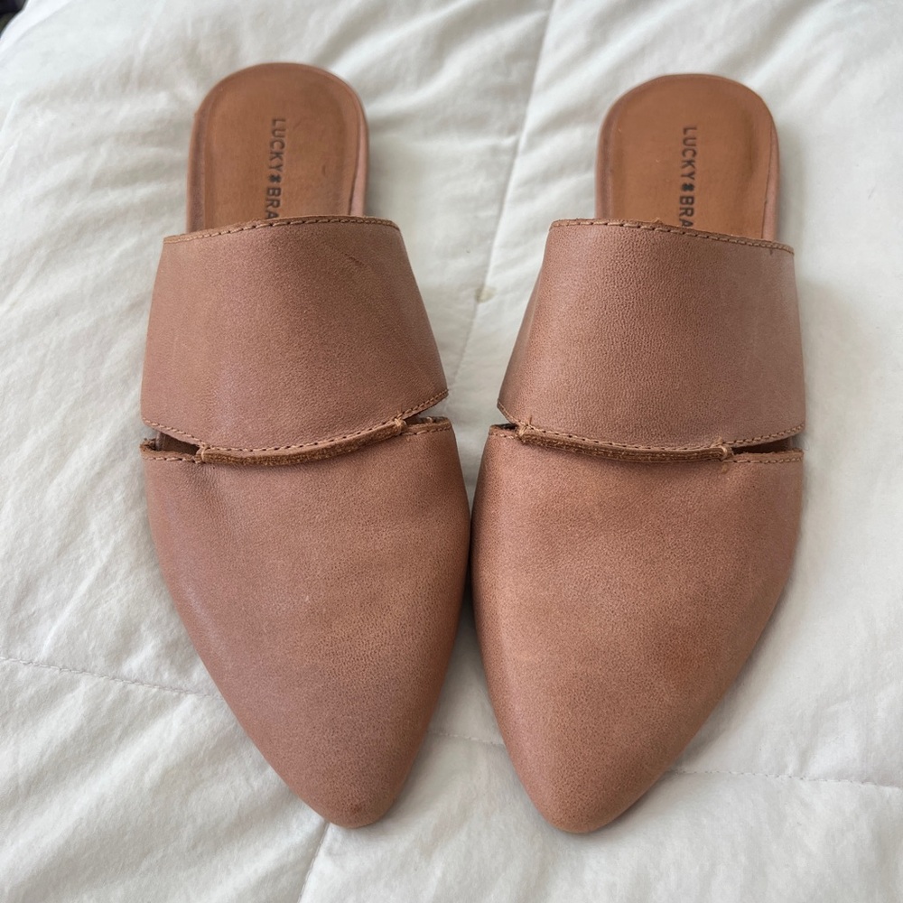 Lucky Brand Women's Brown Mules